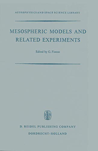 mesospheric models and related experiments proceedings of the  esrin eslab symposium held in frascati italy 6