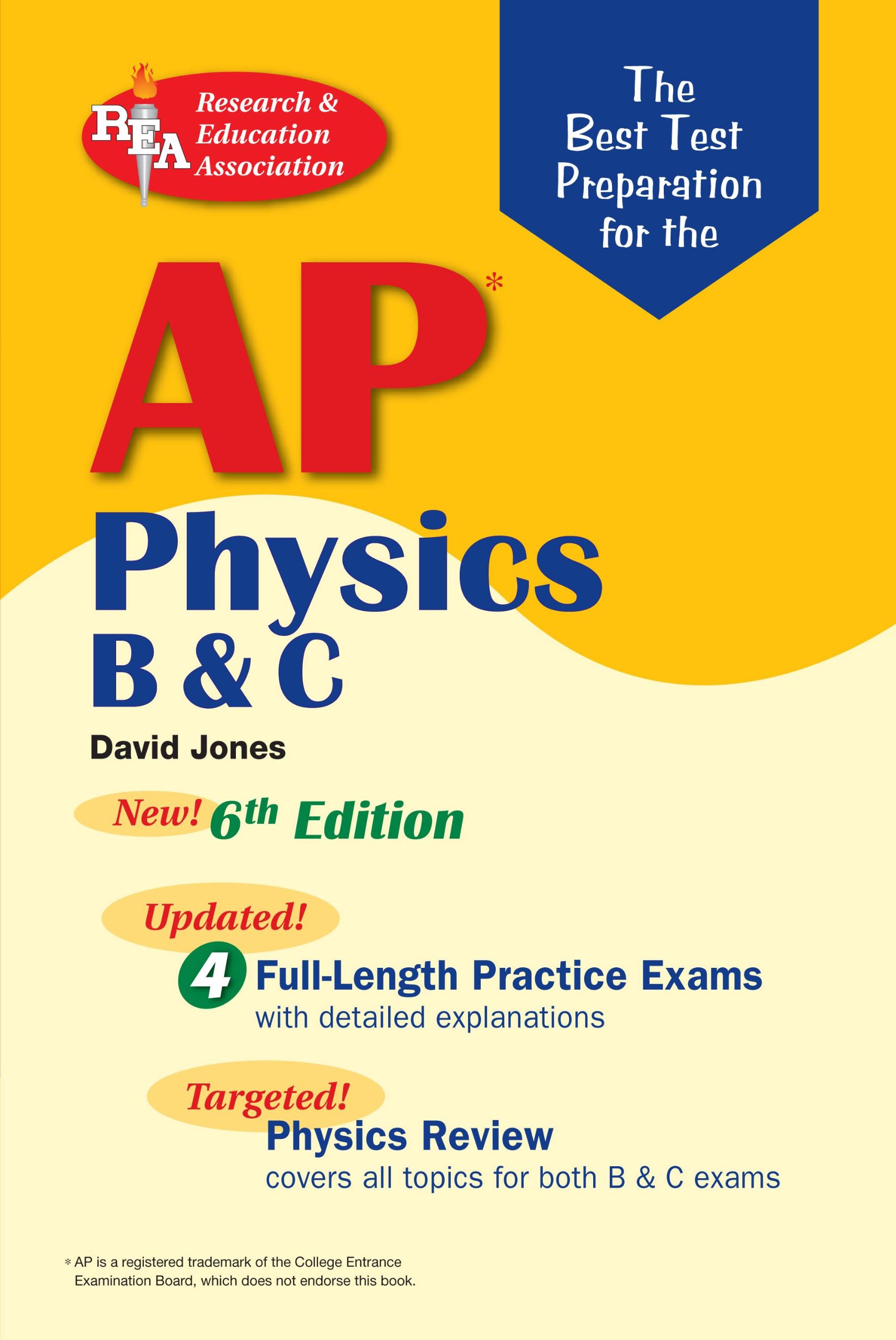 ap physics b and c test preparation 6th edition jones, david, advanced placement, physics study guides