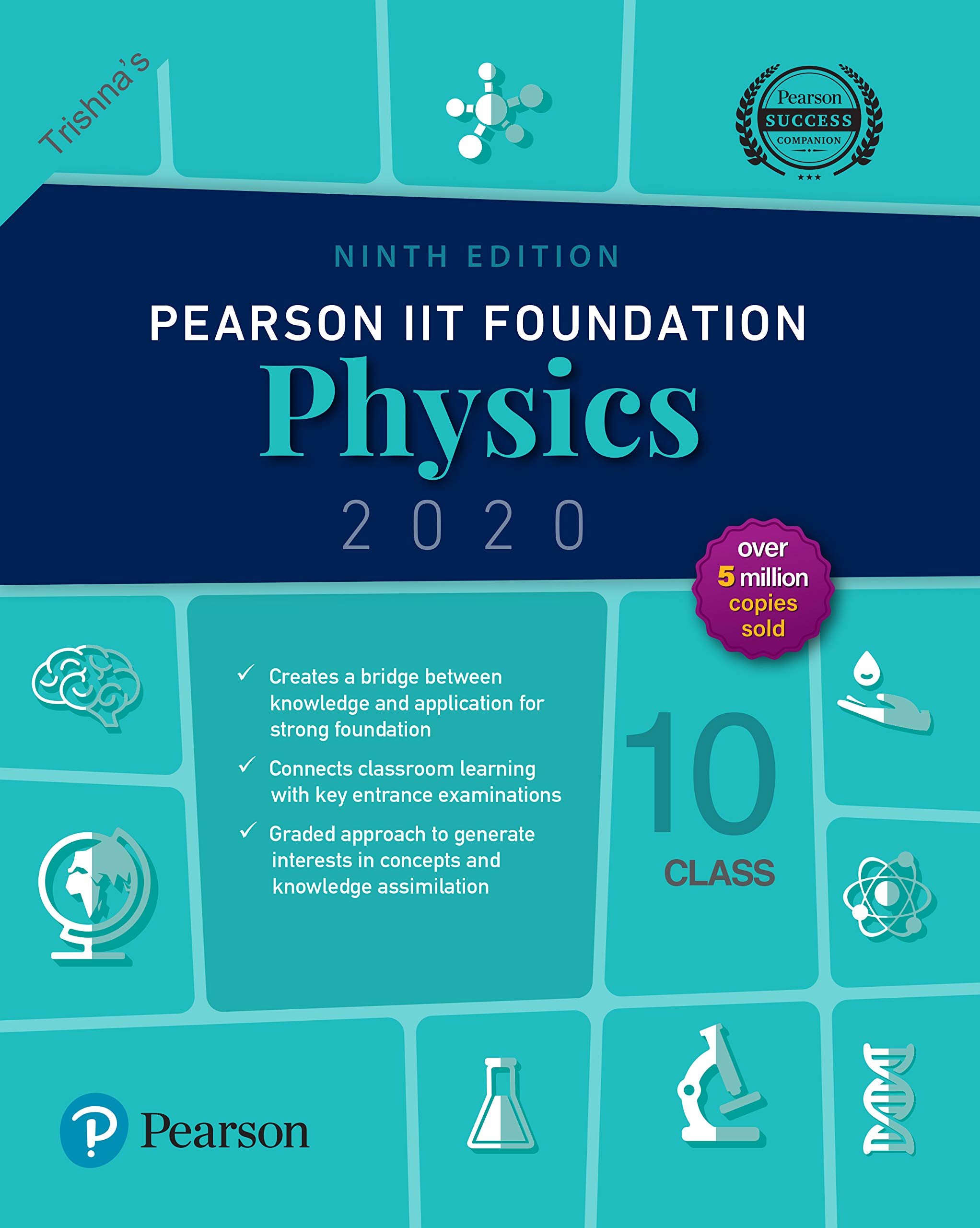 pearson iit foundation series physics class 10  trishna knowledge systems 935394449x, 9789353944490