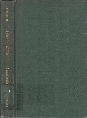 the solid state an introduction to the physics of crystals for students of physics materials science and