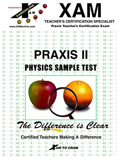 praxis ii physics sample test  xam 158197034x, 9781581970340