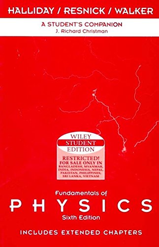 fundamentals of physics student companion 6th edition halliday 9971513331, 9789971513337