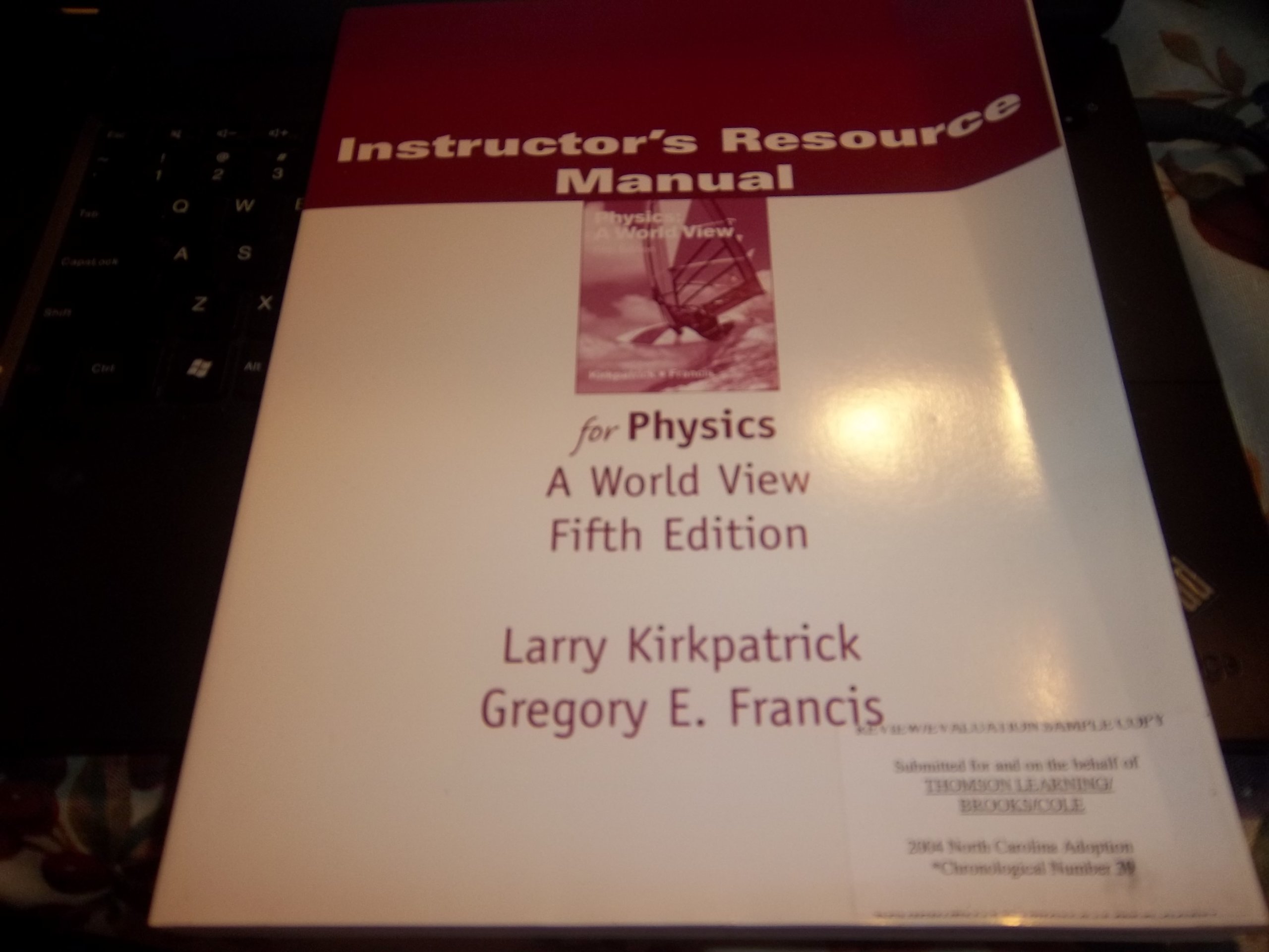 im physics world view 5th edition kirkpatrick 0534408281, 9780534408282