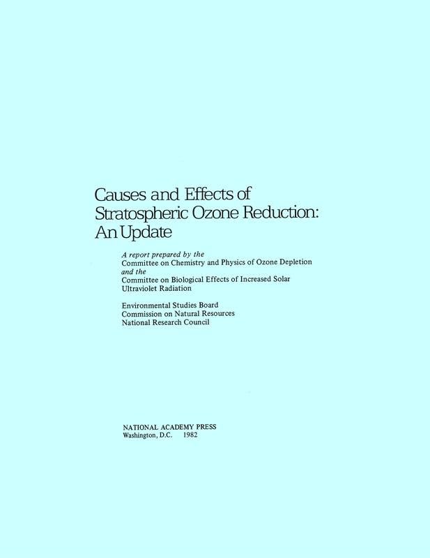 causes and effects of stratospheric ozone reduction an update  national research council, division on earth