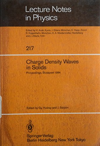 charge density waves in solids 1st edition gyula. & solyom, jeno hutiray 0387139133, 9780387139135