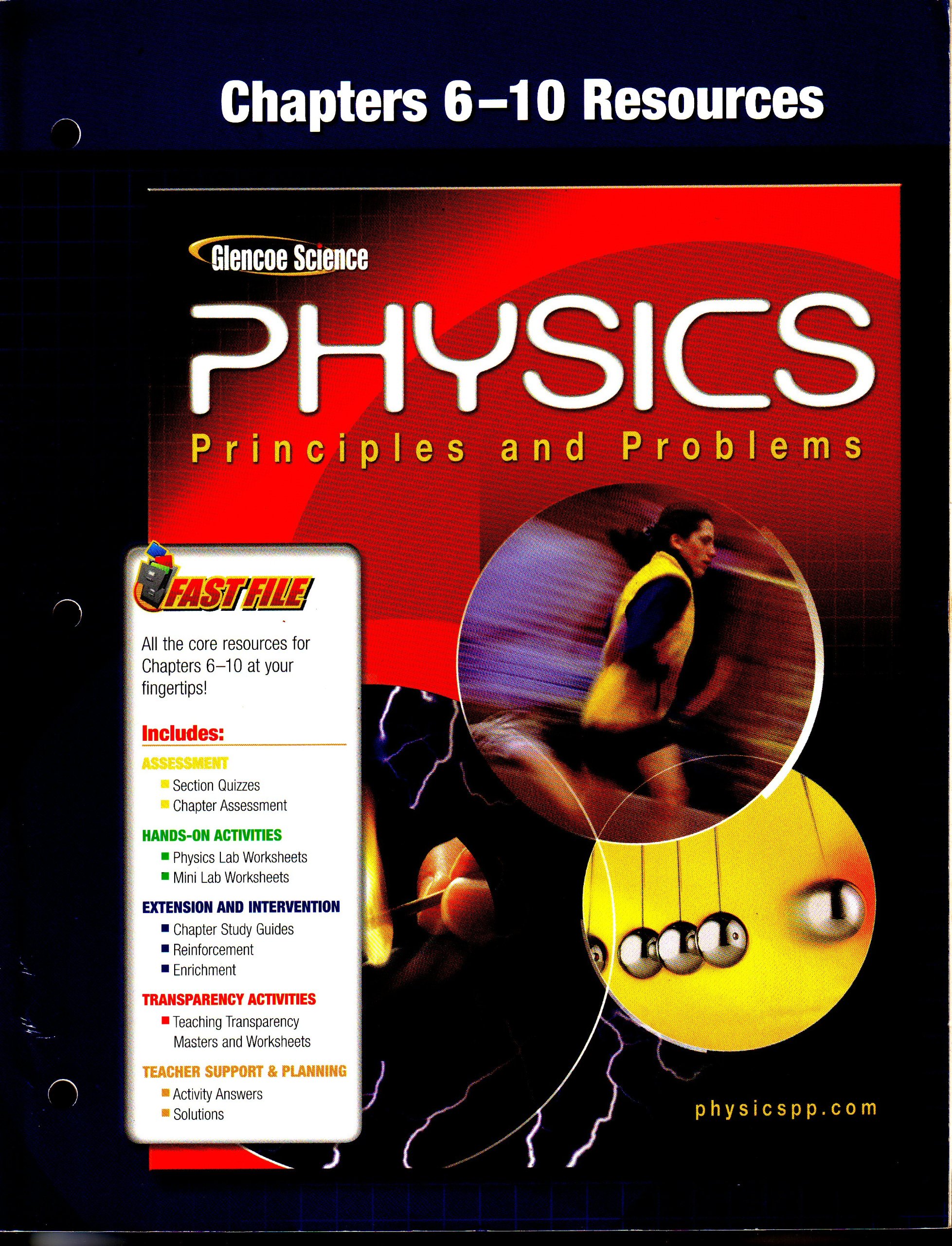 glencoe physics principles and problems chapters 6 10 resources  paul zitzewitz 0078659035, 9780078659034