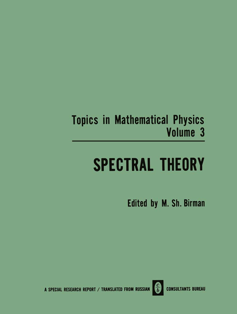 spectral theory 1969 edition birman, m. sh. 1468475916, 9781468475913