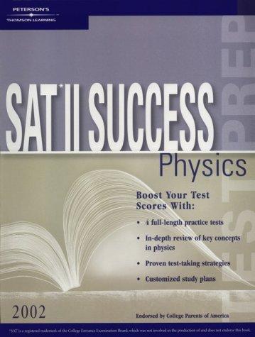 sat ii success physics 2002 original edition gary graff 0768906849, 9780768906844