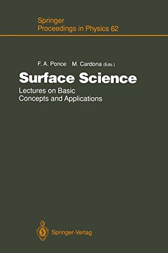 surface science lectures on basic concepts and applications 1st edition ponce, fernando a., cardona, manuel