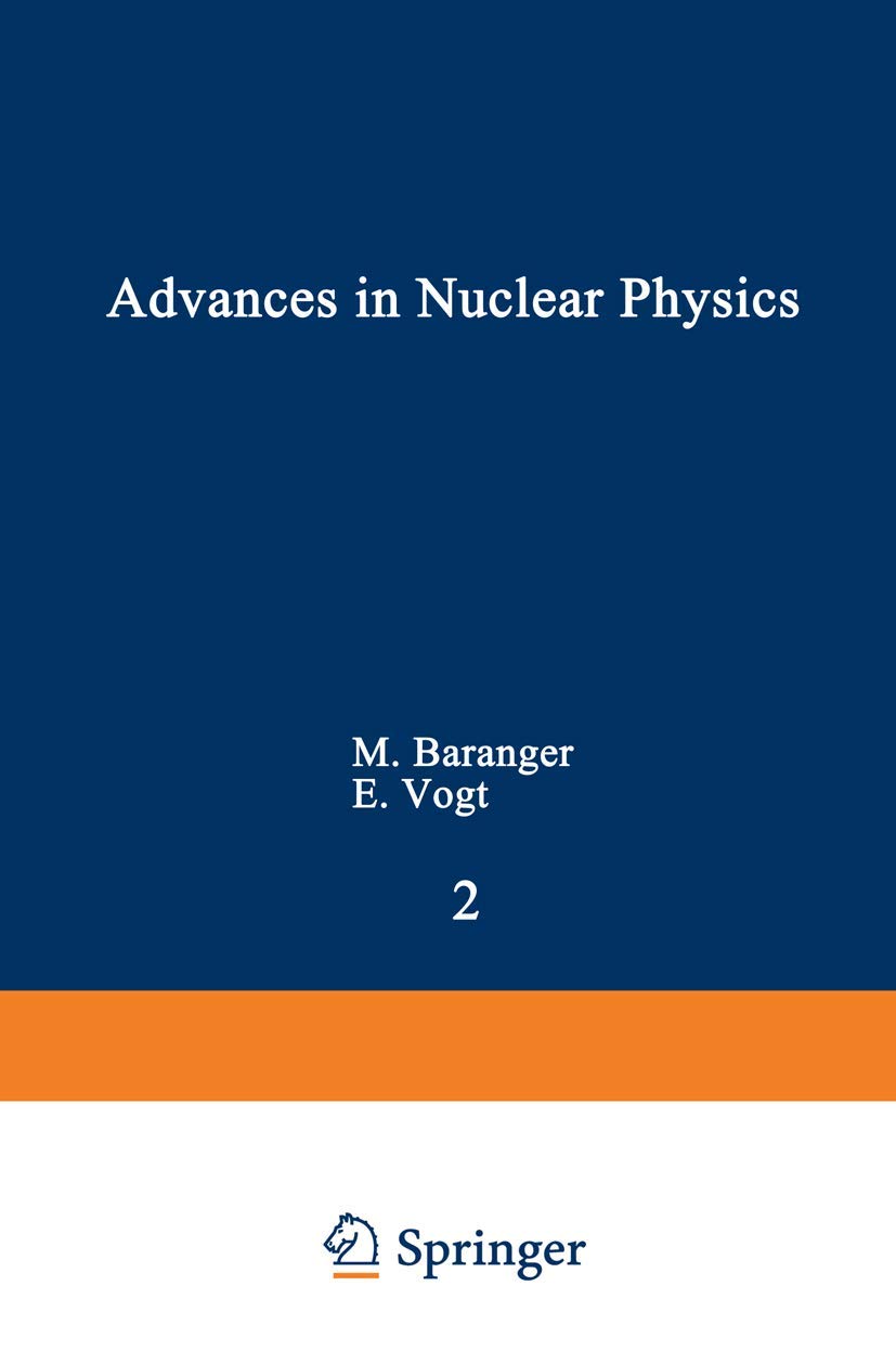 advances in nuclear physics 1969 edition michel baranger 0306391023, 9780306391026
