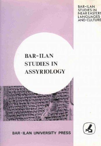 bar ilan studies in assyriology dedicated to pinh as artzi klein, jacob and aaron skaist, eds. 9652261009,