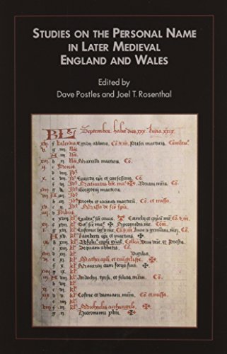 studies on the personal name in later medieval england and wales  david postles 1580440266, 9781580440264