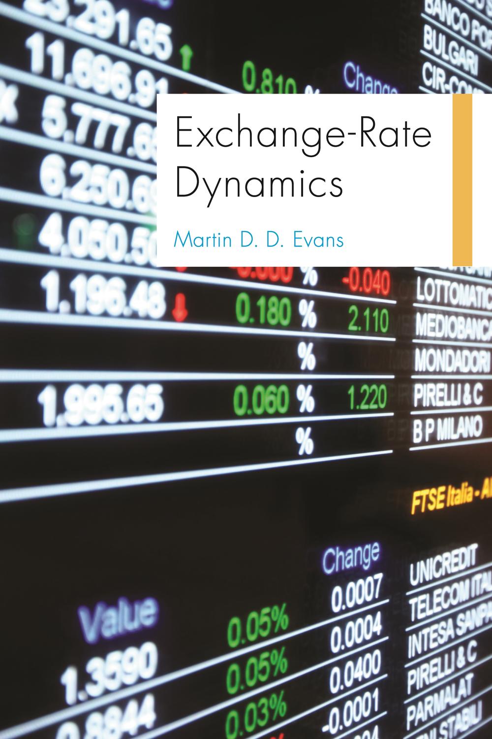 exchange rate dynamics 2nd edition evans, martin d. d. 1400838843, 9781400838844