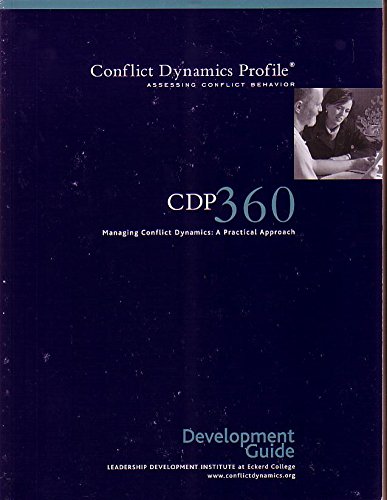 cdp 360 managing conflict dynamics a practical approach development guide 4th edition sal capobianco ph d