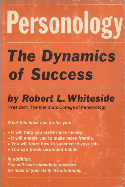 personology the dynamics of success 2nd edition whiteside, robert l. 0883918374, 9780883918371