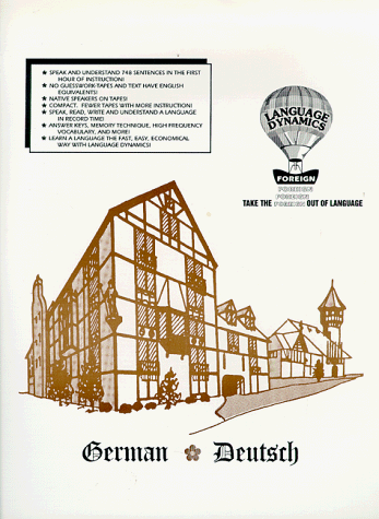 speaking high frequency german course/6 one hour audio cassette tapes with learning guide and tapescript