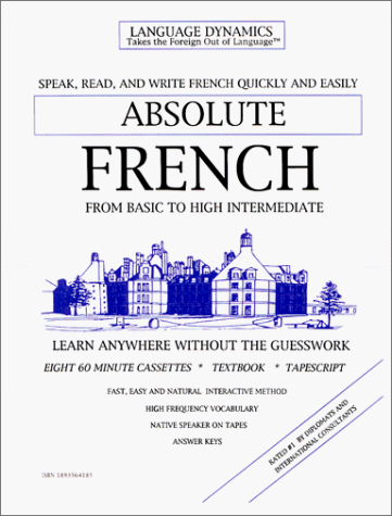 absolute french 8 one hour audiocassette tapes learning guide and tape script mark a. frobose, language