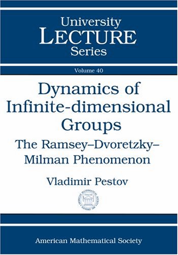 dynamics of infinite dimensional groups the ramsey dvoretzky milman phenomenon vladimir pestov 0821841378,