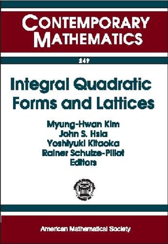 integral quadratic forms and lattices proceedings of the international conference on integral quadratic forms