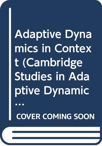 adaptive dynamics in context  ulf dieckmann 0521642930, 9780521642934