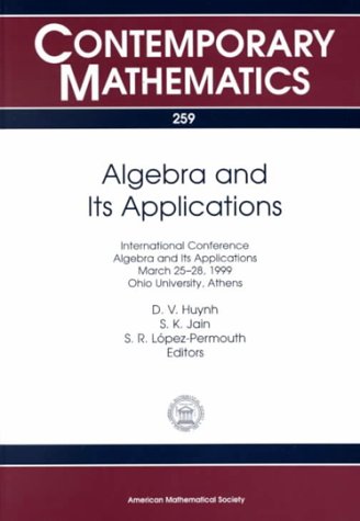 algebra and its applications international conference algebra and its applications march 25 28 1999 ohio