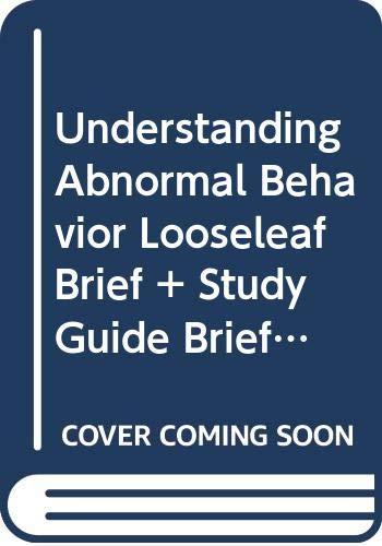 understanding abnormal behavior     study guide    clipson casebook for a 1st edition sue 061872270x,