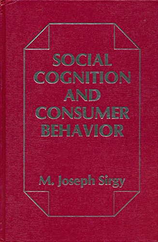 social cognition and consumer behavior  sirgy, m. joseph 0030624622, 9780030624629