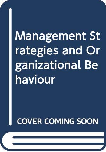 management strategies and organizational behaviour  desai, arvindrai n. 8170242509, 9788170242505