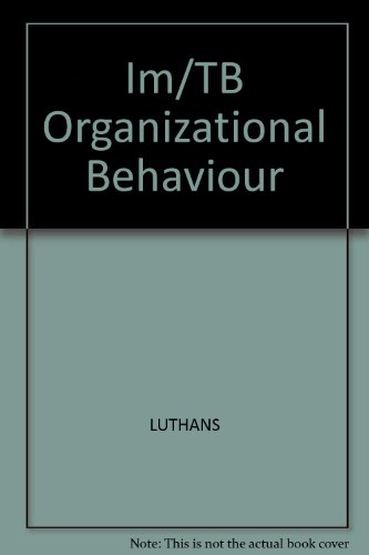 im/tb organizational behaviour 8th edition luthans 0070391858, 9780070391857