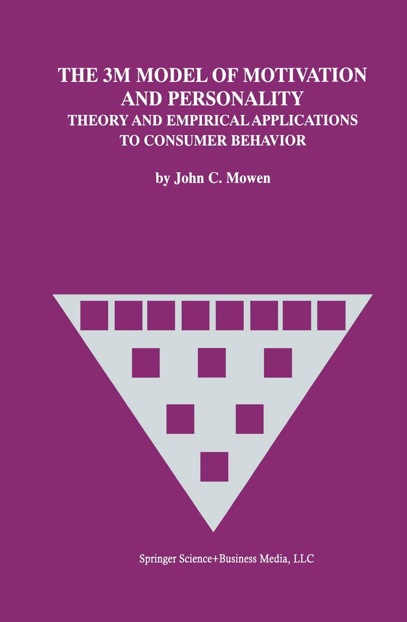 the 3m model of motivation and personality theory and empirical applications to consumer behavior 2000