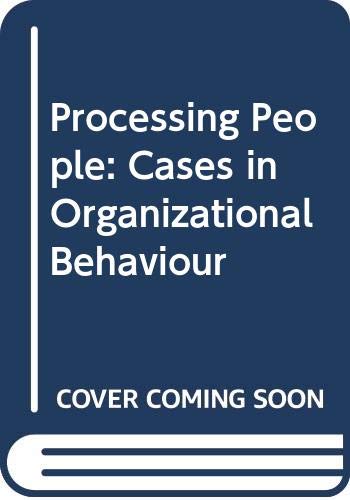 processing people cases in organizational behaviour  mckinlay, john ed 0039101479, 9780039101473