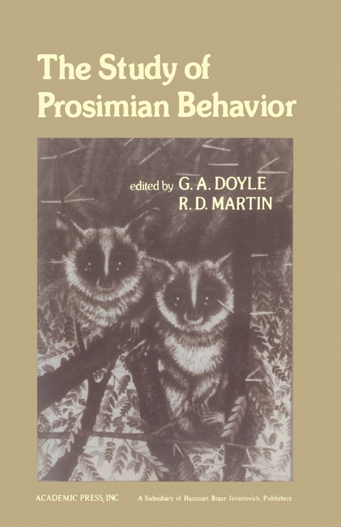 study of prosimian behavior 1st edition doyle, g.a. and martin, r.d. (editors) 0122221508, 9780122221507