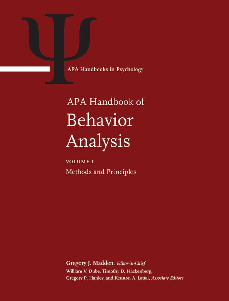 apa handbook of behavior analysis 2 volume set 1st edition gregory j. madden 1433811111, 9781433811111