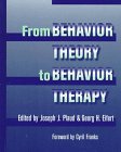 from behavior theory to behavior therapy 1st edition georg h. eifert, joseph j. plaud 0205174779,