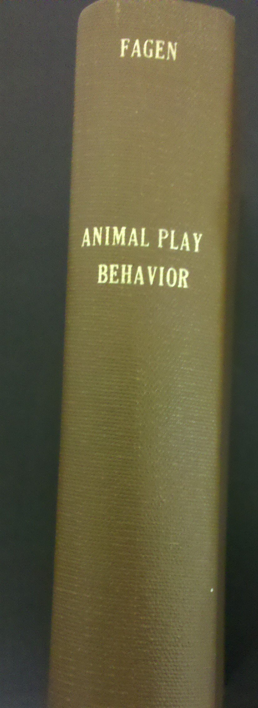 animal play behavior  fagen, robert m. 0195027604, 9780195027600