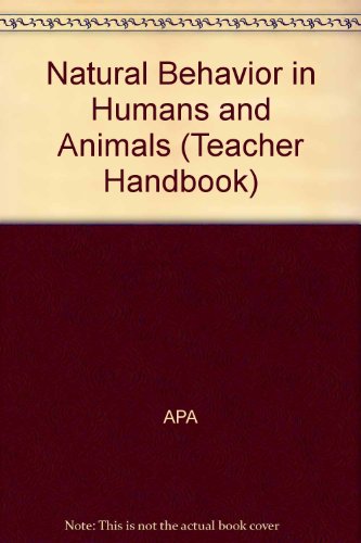 natural behavior in humans and animals  apa 0807726141, 9780807726143