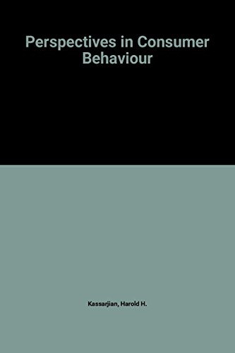 perspectives in consumer behavior rev edition kassarjian, harold h. 0673078361, 9780673078360