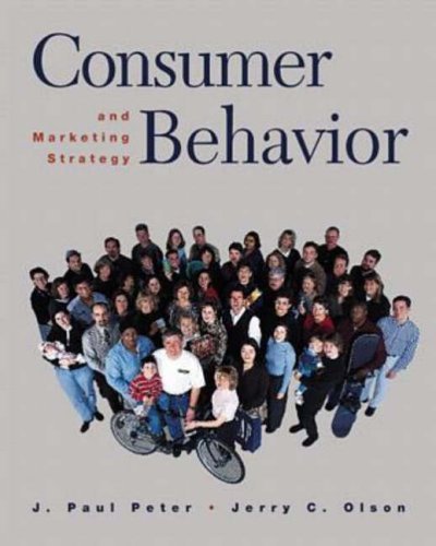 consumer behavior and marketing strategy 5th edition peter, j. paul, olson, jerry 0256261903, 9780256261905