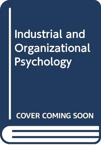 industrial and organizational psychology 8th edition mccormick, ernest j., ilgen, daniel r. 0044450028,