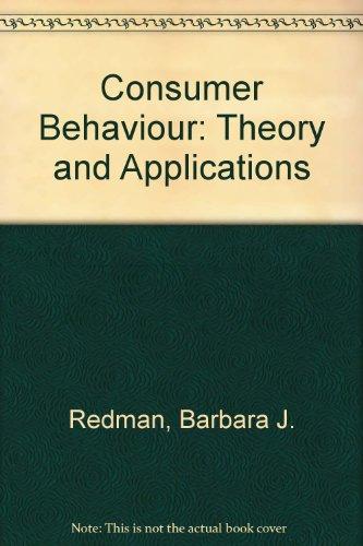 consumer behavior theory and applications  redman, barbara j 0870553240, 9780870553240