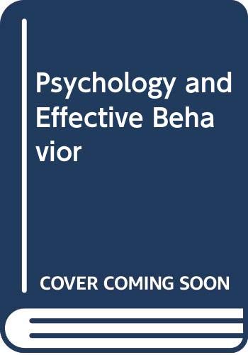 psychology and effective behavior  jewell, lind n. 0314270337, 9780314270337