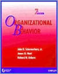 university of phoenix organizational behavior 7th edition schermerhorn j.r 0471420638, 9780471420637