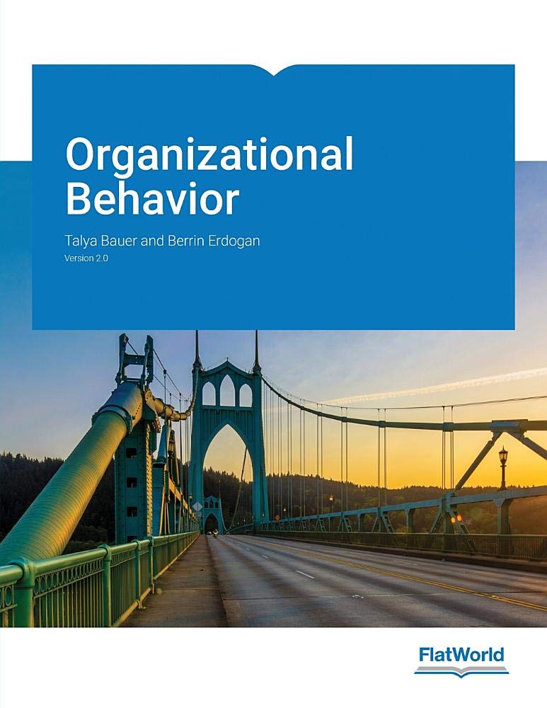organizational behavior v 2 0 talya bauer and berrin erdogan 1453371184, 9781453371183