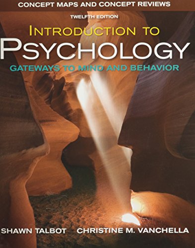 introduction to psychology   gateways to mind and behavior   concept maps and concept reviews 12th edition