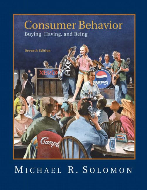 consumer behavior buying having and being 7th edition solomon, michael r. 0132186942, 9780132186940