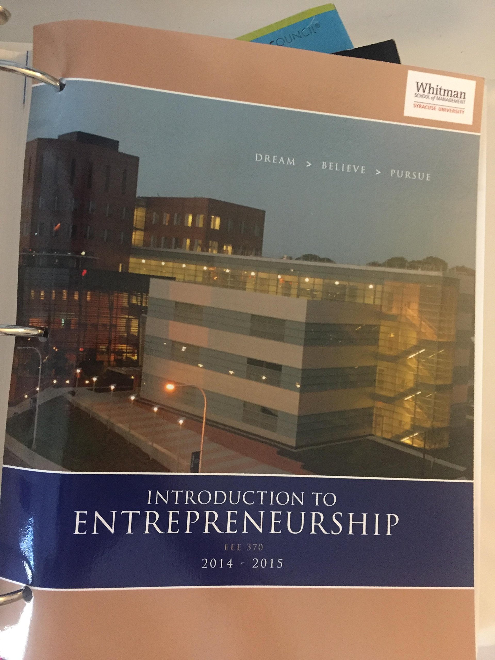 introduction to entrepreneurship  bruce r. barringer r. duane ireland 1269980920, 9781269980920