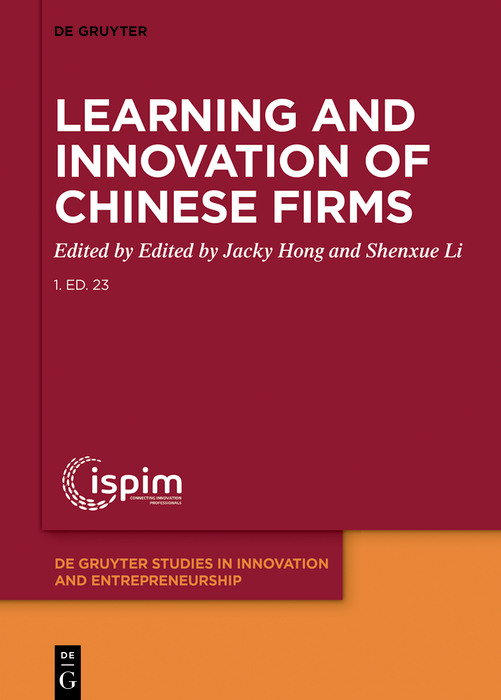 learning and innovation of chinese firms 1st edition jacky hong, shenxue li 3110715023, 9783110715026