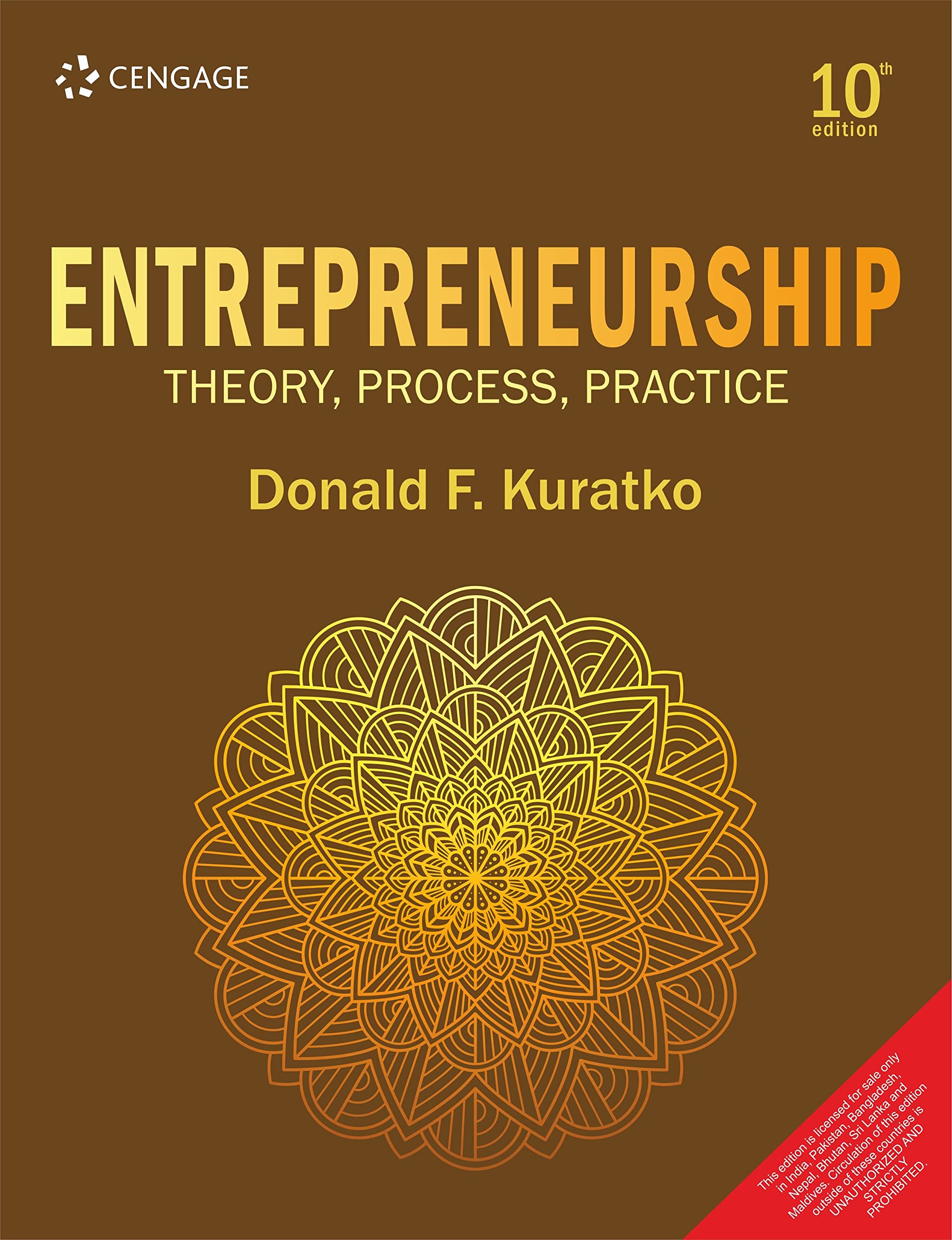entrepreneurship theory process and practice 10e  kuratko 939156626x, 9789391566265