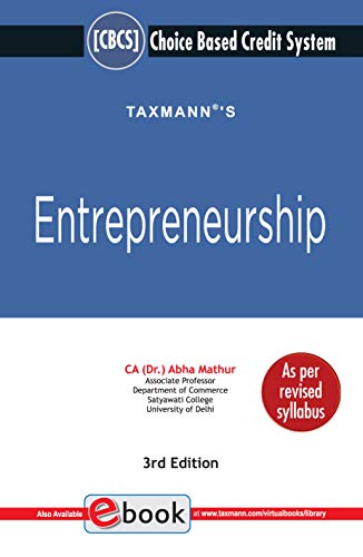 taxmanns entrepreneurship simple systematic explanations along with comprehensive coverage of the concept and