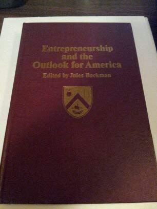 entrepreneurship and the outlook for america nyu 0029229405, 9780029229408